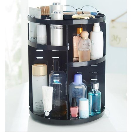 BASICWISE Rotating Cosmetic Storage Tower, Makeup Organizer QI003297